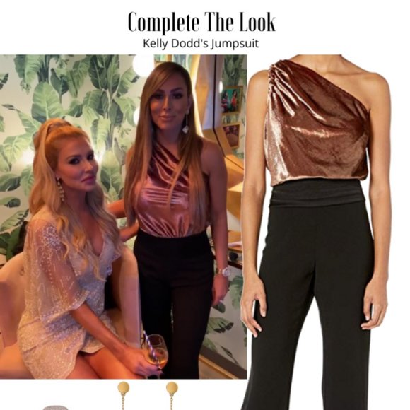 Ramy Brook Gold and Black Elegant Jumpsuit - Picture 7 of 16